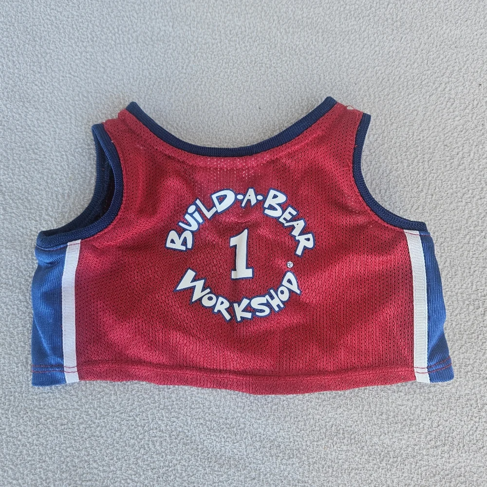Build A Bear NBA Basketball Uniform Outfit Red Shorts Top Jersey BAB
